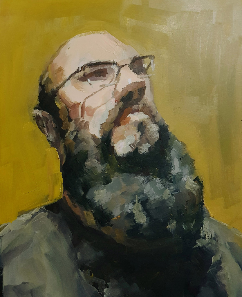Beard man, Oil on canvas