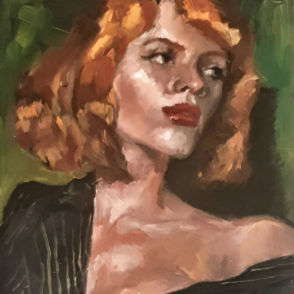 Zlatoslava, Oil on canvas.