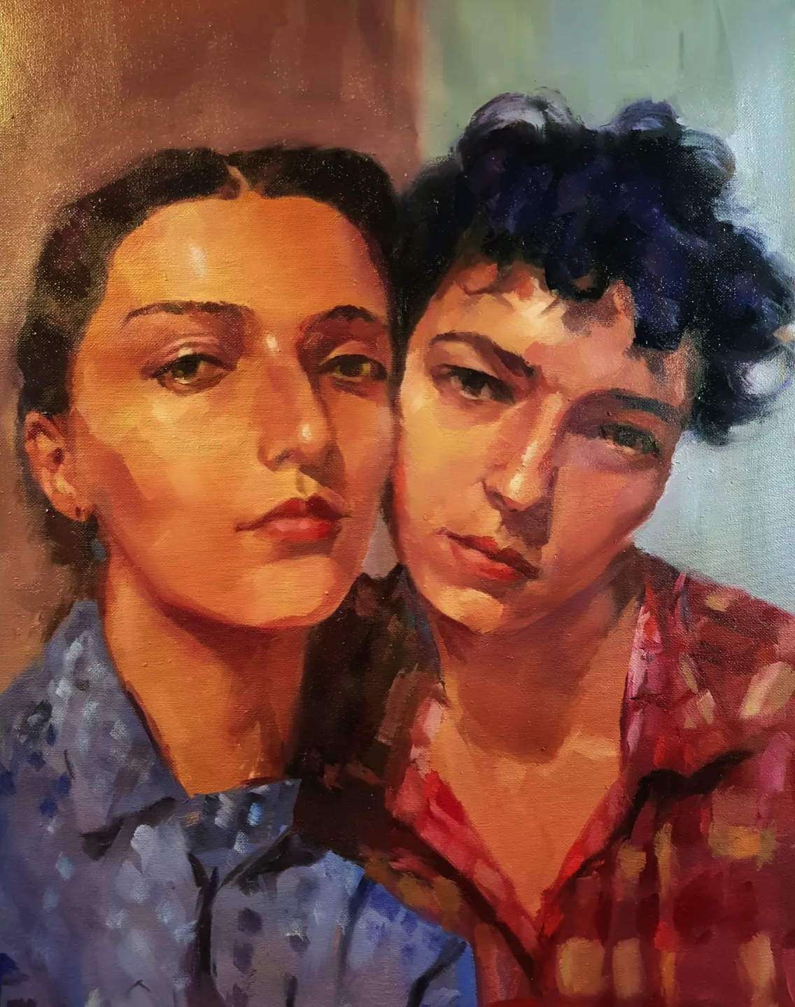 Fleabage & Rimedewy, oil on canvas.